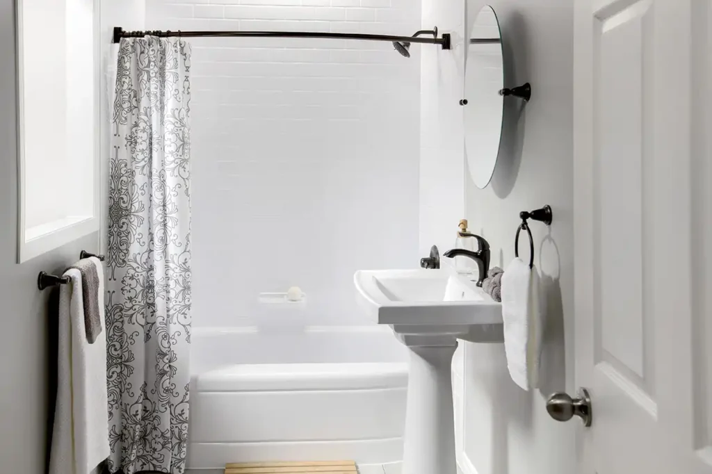 Bath-Remodeling-Page-1024x682 White Bathroom interior with shower